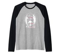 Fire Wife Life Firefighter's Wife Bleached Women Messy Bun Raglan Baseball Tee