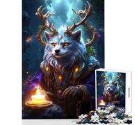Fire Wizard for Adults 1000 Piece Jigsaw Puzzle Art Work Gifts Improve Memory Toy Wall Decor for And from 14 Years And over (38x52cm)