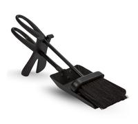 Fire82 Black Shovel And Brush Fireset With Loop Handle 40Cm Fireplace Tool Set Durable Metal Hearth Cleaning Accessory