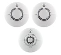FireAngel Battery Powered FS2126-T 2x Multi-Sensor Smoke & FS1226-T 1x Heat Alarm with 10Yr Sealed Lithium Battery