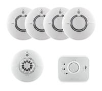 FireAngel Battery Powered FS2126-T 4x Multi-Sensor Smoke, FS1226-T 1x Heat & FS1326-T 1x CO Alarm with 10Yr Sealed Lithium Battery