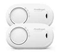 FireAngel Carbon Monoxide Detector 10-Year Life Sealed Battery - FA3820 Carbon Monoxide Alarm for Home and Holiday - Portable CO Alarm - Travel Carbon Monoxide Detector and Monitor - 2-Pack - White