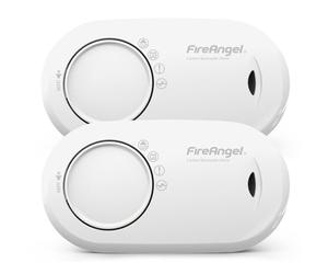 FireAngel Carbon Monoxide Detector 10-Year Life Sealed Battery - FA3820 Carbon Monoxide Alarm for Home and Holiday - Portable CO Alarm - Travel Carbon Monoxide Detector and Monitor - 2-Pack - White