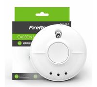 FireAngel CW1-PF-T Mains Powered Carbon Monoxide (CO) Alarm with Replaceable 9V Battery Back-up
