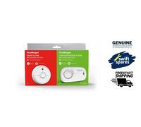 FireAngel Smoke and Carbon Monoxide Alarm 2-Pack - SB1-R Toast Proof Optical Smoke Alarm for Home and FA3313 10-Year Life Carbon Monoxide Detector with Replaceable Batteries - CO and Fire Safety Set