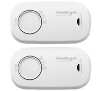 FireAngel Carbon Monoxide Alarm and Detector - FA3313 10-Year Sensor Life CO Alarm for Home with 1-Year Replaceable Batteries - Travel, Portable Carbon Monoxide Detector - CO Detector - 2-Pack - White