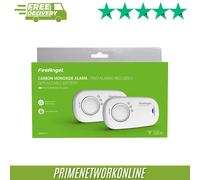 FireAngel Carbon Monoxide Alarm and Detector - FA3313 10-Year Sensor Life CO Alarm for Home with 1-Year Replaceable Batteries - Travel, Portable Carbon Monoxide Detector - CO Detector - 2-Pack - White