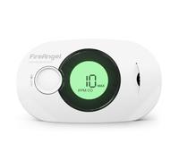 FireAngel FA3322 Digital Humidity & Carbon Monoxide Detector/Alarm for Home | 1-Pack, 10-Year Sealed Battery Carbon Monoxide Alarm for Home, Travel Humidity, Temperature, CO Alarm Monitor for Campervans