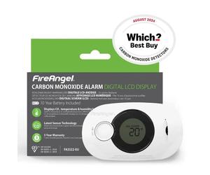 FireAngel FA3322-EUX10 10 Year Digital CO Alarm - Sealed for Life Battery