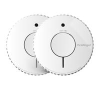 FireAngel Optical Smoke Alarm 2-Pack - FA6620 10-Year Battery Smoke Alarms for Home with Test/Silence Button - Replacement for FireAngel ST-622/ST-620 - Early Smoke Detector Fire Alarm - White
