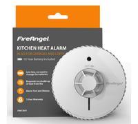 FireAngel Heat Alarm 10 Year Sealed battery Kitchen Garage Attic White FA6720-R