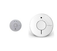 FireAngel HW1-R Heat Alarm, White & FireAngel Optical Smoke Alarm with 10 Year Sealed For Life Battery, FA6620-R (ST-622 / ST-620 replacement, new gen