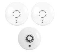 FireAngel Mains Powered SM-SN-1 2x Multi-Sensor Smoke & HM-SN-1 1x Heat Alarm with 10Yr Battery Lithium Back-up