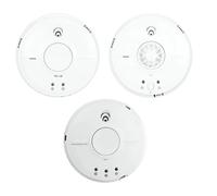 FireAngel Mains Powered SW1-PF-T 1x Optical Smoke, HW1-PF-T 1x Heat & CW1-PF-T 1x CO Alarm with Replaceable 9V Battery Back-up