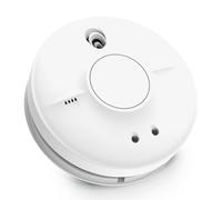 FireAngel Mains Smoke Alarm - SW10-EUT Mains Powered Optical Smoke Detector with Replaceable Long Life Backup Battery - Wired, Interlinked Smoke Alarms for Home with Test Button and LED Indicators