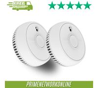 FireAngel Smoke Alarm with 1-Year Battery - Twin Pack 100% ORIGINAL ⭐⭐⭐⭐⭐
