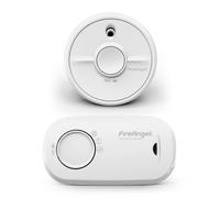 FireAngel Smoke and Carbon Monoxide Alarm 2-Pack - SB1-R Toast Proof Optical Smoke Alarm for Home and FA3313 10-Year Life Carbon Monoxide Detector