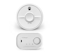 FireAngel Smoke & Carbon Monoxide Alarm Duo, SB1-R Battery Smoke Alarm for Home & FA6813 Portable Carbon Monoxide Detector, CO & Fire Monitor Set
