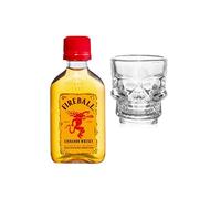 Fireball Cinnamon Whisky 50ml with Shot Glass | Miniature Alcohol | All Occasion Gift