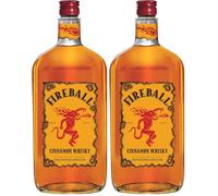 Fireball Cinnamon Whisky Liqueur, 100 BV 33% (Pack of 2)
