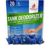 Firebelly Outfitters RV Holding Tank Deodorizer + Septic Tank Treatment + Cleaner - 20 Packets, Mulberry - Sewer Solution, Marine Camper Portable Toilet Chemicals, Odor Eliminator, Formaldehyde Free