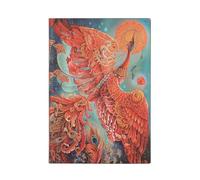 Firebird (Birds of Happiness) Midi Lined Journal: Flexi softcover, 100 gsm, ribbon marker, memento pouch, book edge printing, no closure