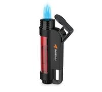 Firebird Illume Triple Jet Lighter - Windproof Torch Lighter - Butane Gas Refillable (for Safety Not Included) - Large Flame Adjuster Wheel - Large Fuel Tank - Easy Read Fuel Window