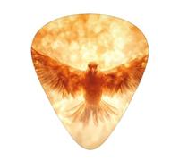 Firebird with wings spread Guitar picks in thin, medium, and thick sizes, 12-piece set, suitable for electric guitar and various instruments