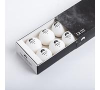 FireBlade JUST LAUNCHED Ping Pong Balls - White 3-Star 40+ Table Tennis Balls (Pack of 12) | High-Performance ABS Training Balls | Ultimate Durability for Indoor & Outdoor TT Competitions & Games