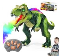 FireBreath Dino, 2025 New Fire Breathing Remote Control Dinosaur Toy with Light and Realistic Roaring Sound, Walking & Dancing Robot Pets Tyrannosaurus Rex Dinosaur Toy Gift for Kids Boys Girls