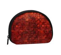 FireBrick Coin Purse Personalized Coin Bag for Women Men Change Purse Small Wallets with Zipper Mini Shell Coin Pouch Outdoor Shopping Change Storage Bag Handbags Gifts