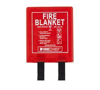 Firechief BPR1/K100-P Fire Blanket, Rigid Case, 1.1 m x 1.1 m, Red