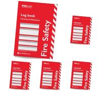 Firechief® Fire Safety Log Book - Fire Log Book for the Office, Workplace and Commercial Premises - Fire Safety Guide and Record Book - Fire Alarm Log Book for Landlords, Businesses and Schools