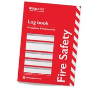 Firechief® Fire Safety Log Book - Fire Log Book for The Office, Workplace and Commercial Premises - Fire Safety Guide and Record Book - Fire Alarm Log Book for Landlords, Businesses and Schools
