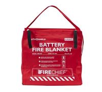 Firechief LithShield Light Battery Fire Blanket 3 x 3m (FBBL303) | Lithium-Ion Fire Blanket | Withstands Up to 1000°C | Reduces Toxic Fumes | Easy to Store & Deploy