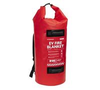 Firechief LithShield Tough EV Fire Blanket 5 x 5m with Red Backpack (FEVBT505) | DIN 91489 Certified | Withstands Up to 1300°C | For Cars, SUVs & EVs | Lightweight & Easy to Use | 5-Year Warranty