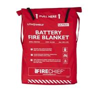 Firechief LithShield Ultra Plus Battery Fire Blanket 2.6 x 2.6 m (FBBUP260) | Withstands Up to 2000°C | Silica & Fibreglass Made | For High-Voltage Battery Safety