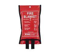 Firechief SVB1/K100-P Premium Kitemarked Fire Blanket | Small Fire Blanket (1.1 m x 1.1 m) | Suited For Use Around The Home (Kitchen, Office, Garage), 101-1489, Red