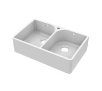 Fireclay Double Bowl Full Weir Butler Kitchen Sink - 795mm - Balterley