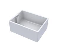 Fireclay Single Bowl Belfast Kitchen Sink with Overflow 615mm x 462mm 46W Waste