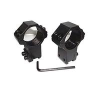 FIRECLUB 2pcs 1"/30mm High Profile Tactical Rifle Scope Rings 20mm/11mm Dovetail Rail Mount (30mm(11mm))