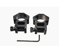 FIRECLUB 2pcs 1"/30mm High Profile Tactical Rifle Scope Rings 20mm/11mm Dovetail Rail Mount (30mm(20mm))