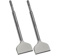 Firecore 2Pcs SDS Plus Chisel 3-inch Wide Cranked Angled Bent Tile Removal Chisel Tool (3”X10”) FS18310
