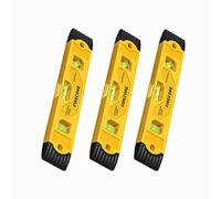 Firecore 3pcs Magnetic Torpedo Level, 9-Inch Shockproof Toolbox Level with 3 Bubble Spirit Level 45 90 180 Degree, (FSL230PC)