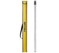 Firecore Levelling Staff, Telescopic Levelling Staff 3m, Aluminium Measuring rods for Cross line Lasers and Rotating Lasers, Measuring Staff 3m Length in 3 Sections, mm/dm Scale