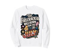 Firecracker Born on the Fourth of July Sweatshirt