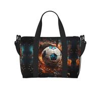Firecracker Soccer Printed Tote Gym Bag Crossbody Weekend Travel Bag Suitable For Business Trips