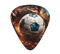 Firecracker Soccer Stylish and durable guitar picks, three types of thin, medium and heavy guitar picks (12 pieces), suitable for guitar, bass, electric guitar, ukulele,
