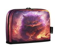 Fired Angry Cat Pencil Cases Pouch Student Pen Bags for School Girls Boys