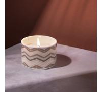 Fired Earth Singlewick Candle - Darjeeling & Damask Rose